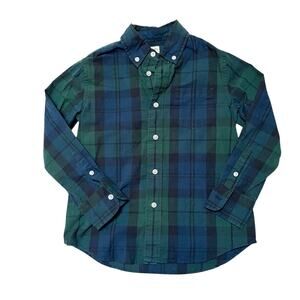 Crewcuts Button Up Plaid Dress Shirt Size 4/5